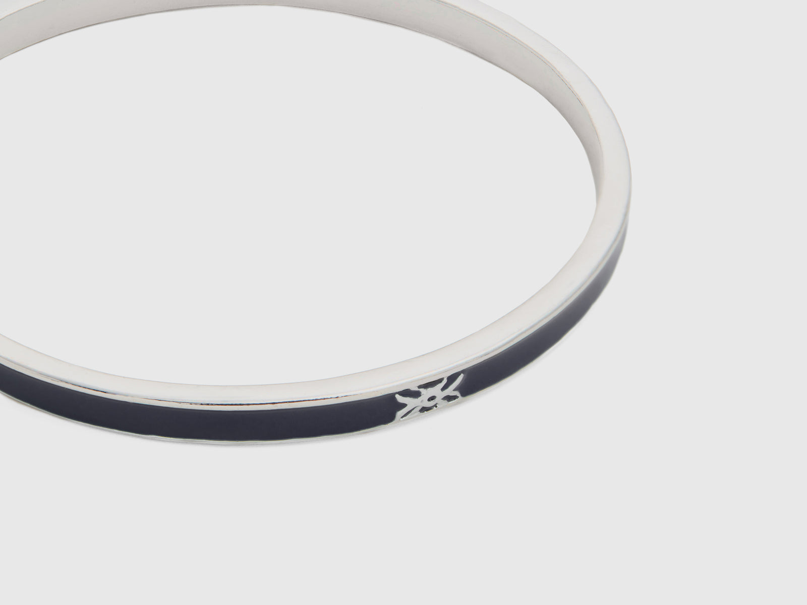 Bracciale bangle sottile da donna blu scuro 2 | Benetton Outlet