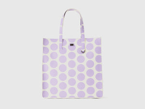 Shopping bag a pois lilla