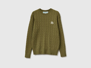 Maglione con trecce