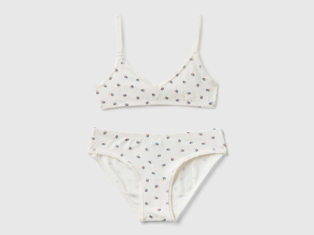 Completino top e slip fantasia