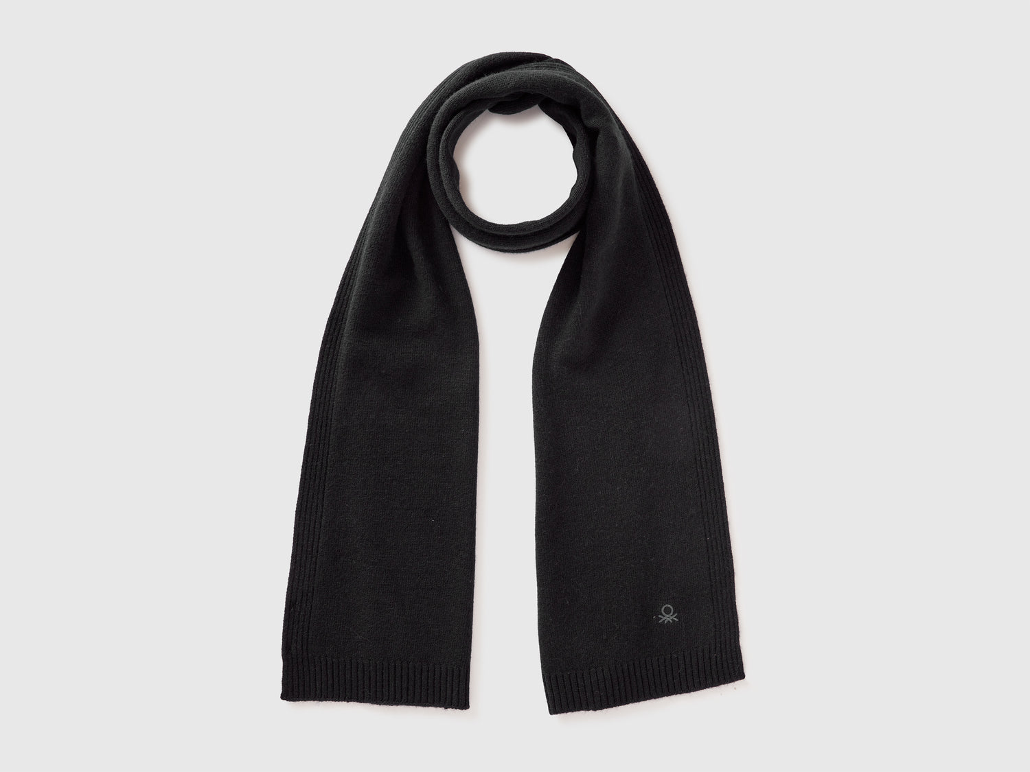 Sciarpa in misto cashmere da donna nero | Benetton Outlet