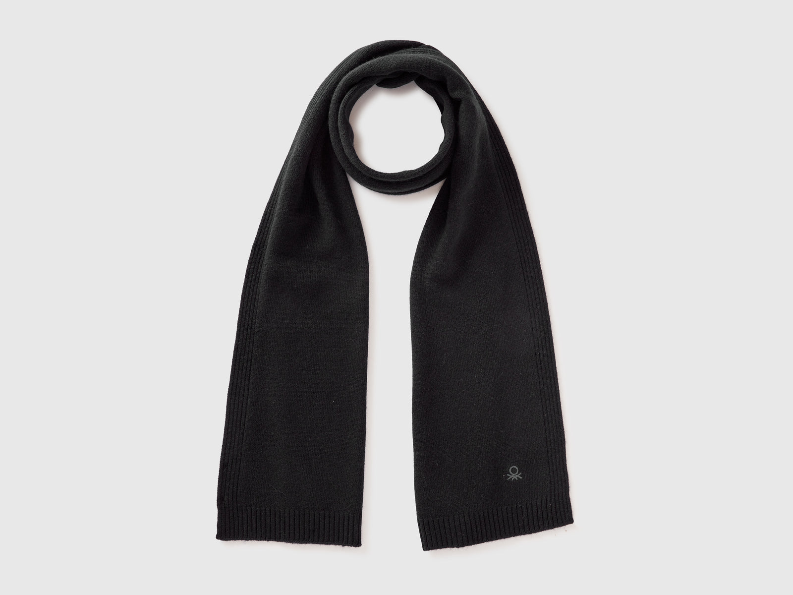 Sciarpa in misto cashmere da donna nero | Benetton Outlet