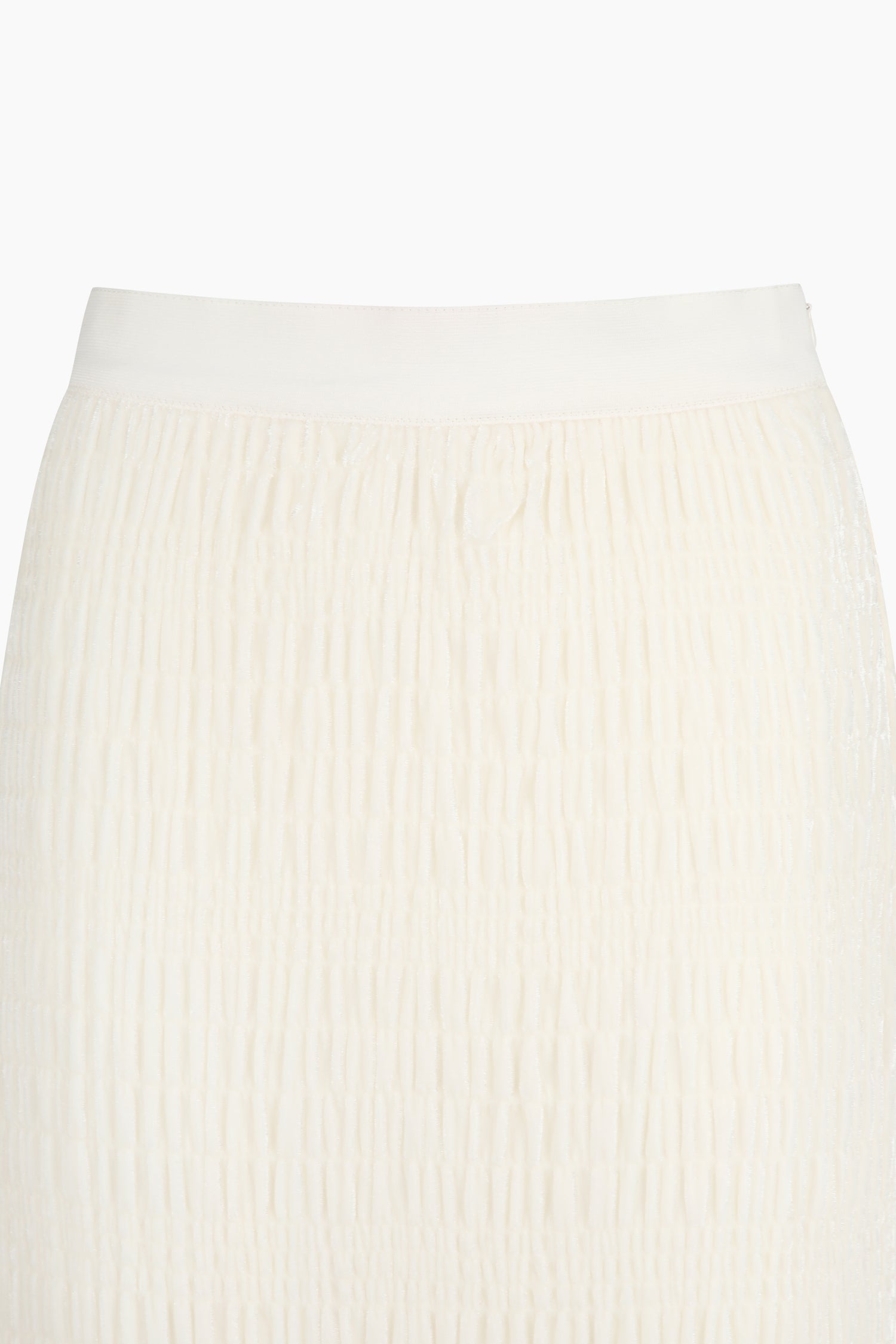 Gonna lunga in velluto da donna bianco panna 3 | Sisley Outlet