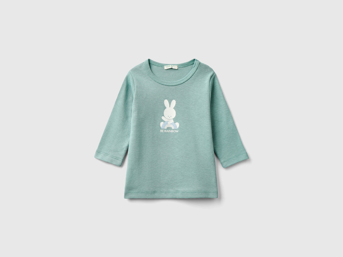 T-shirt manica lunga 100% cotone bio