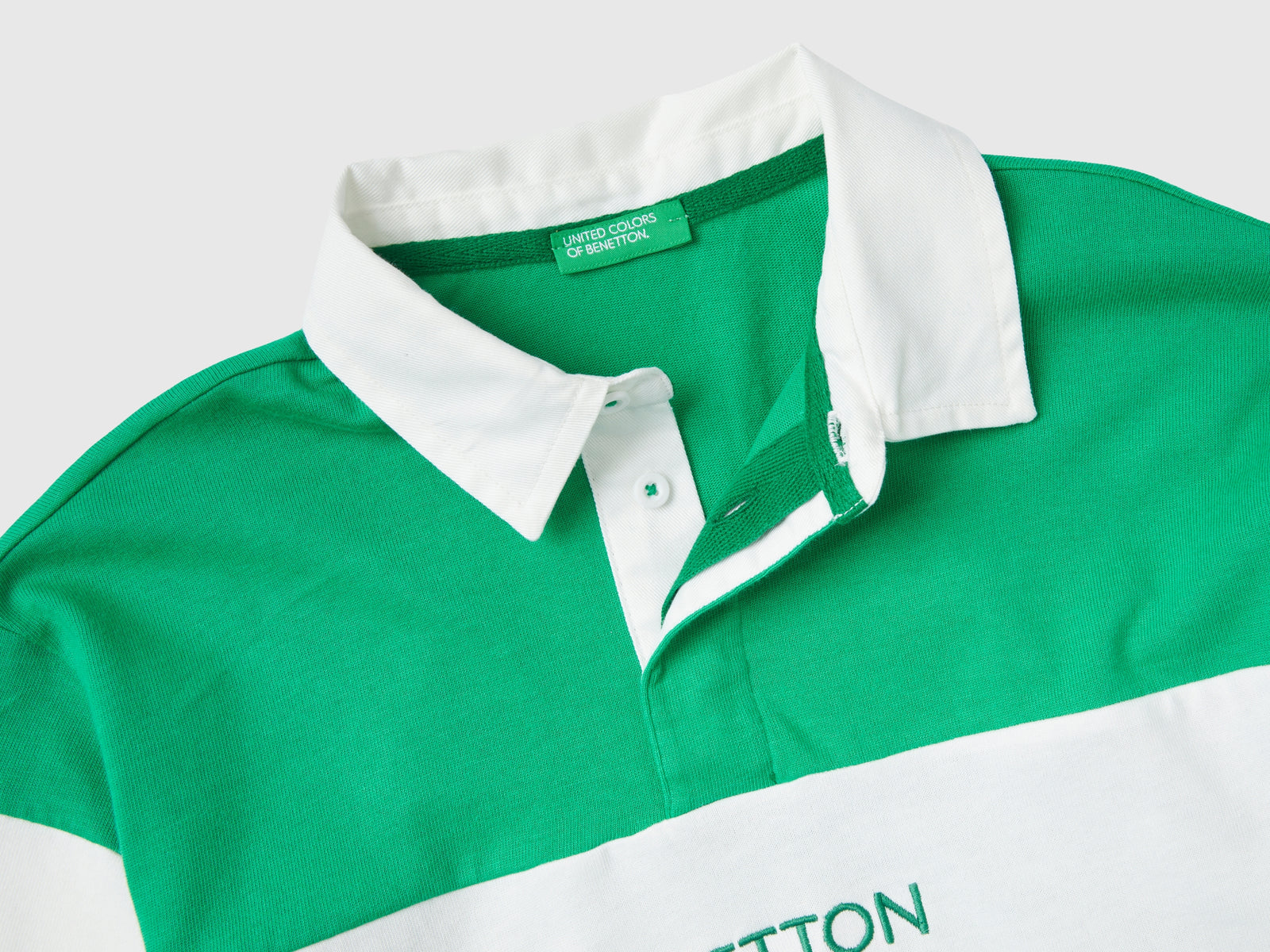 Polo regular fit da bambino verde 3 | Benetton Outlet
