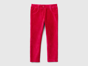Pantaloni in ciniglia a costine