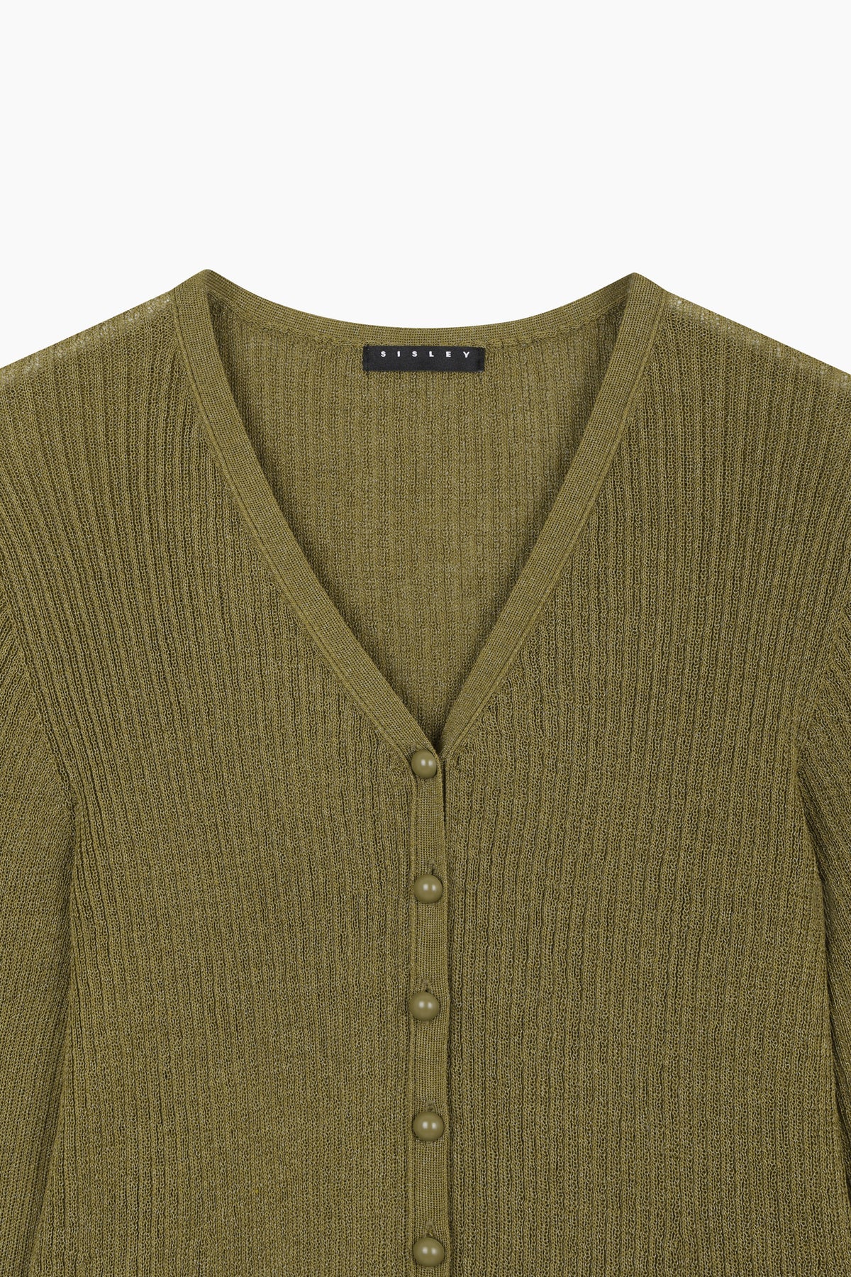 Cardigan bianco con bottoni a perla