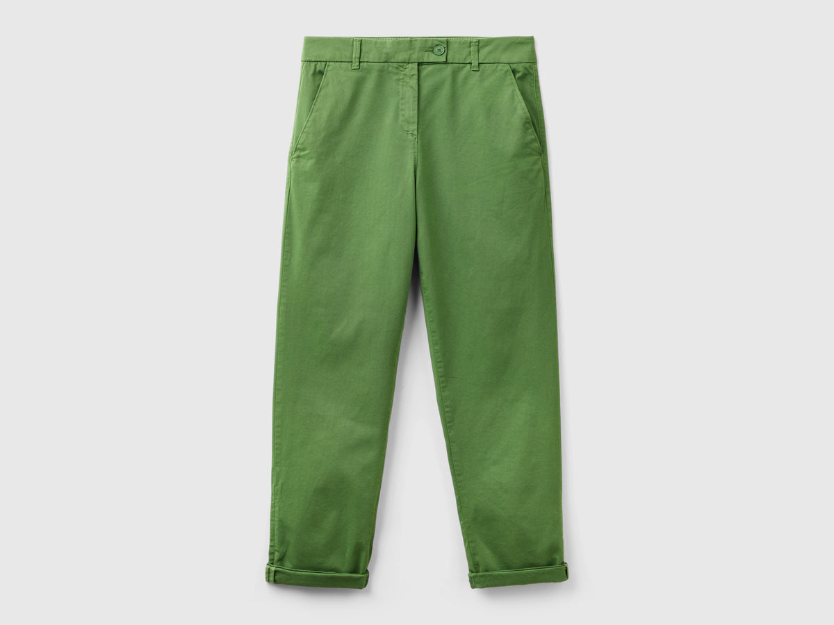 Pantaloni chino in cotone stretch