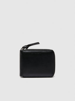 Portafogli in pelle con zip