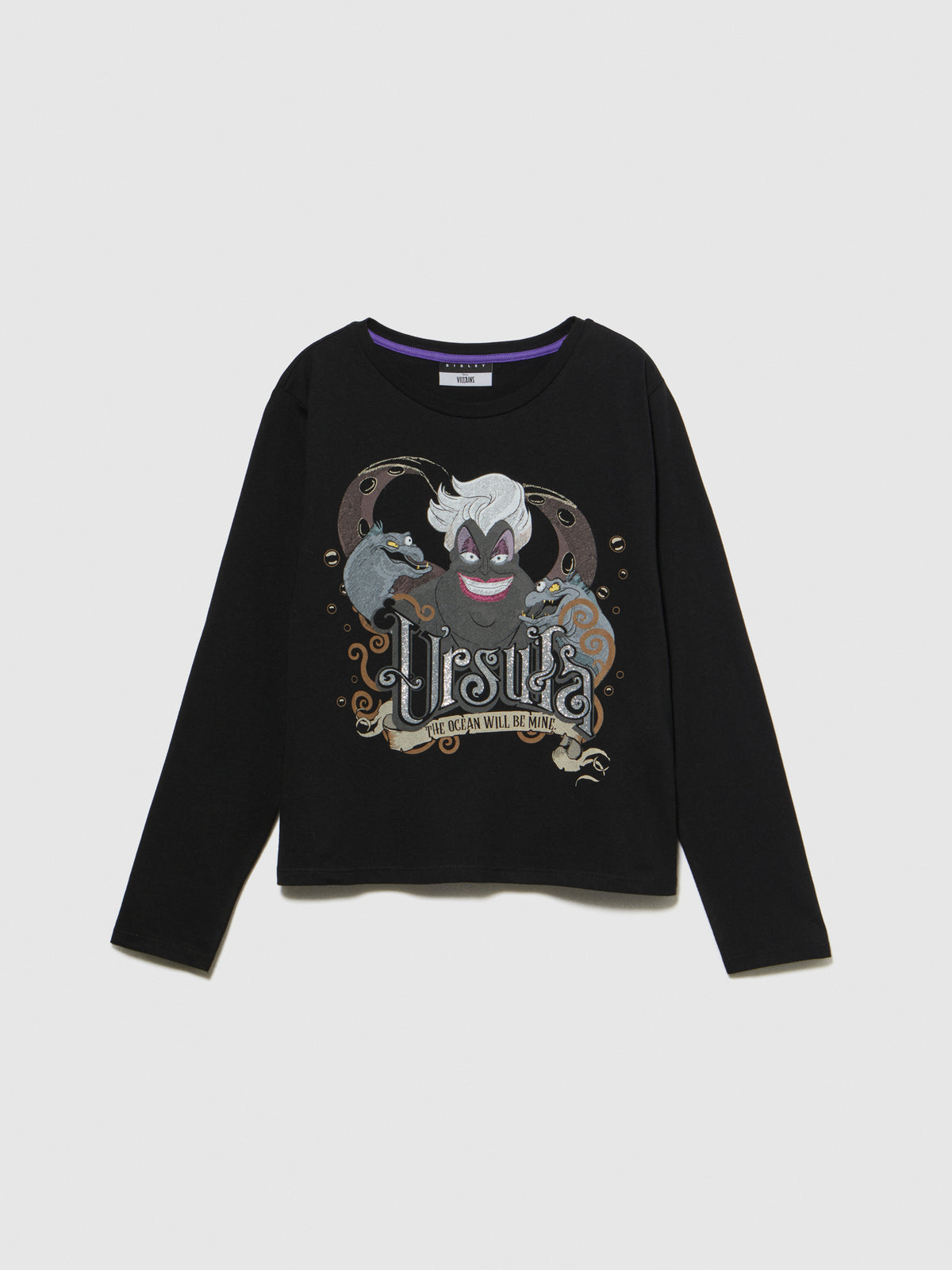 T-shirt con glitter e stampa ©Disney