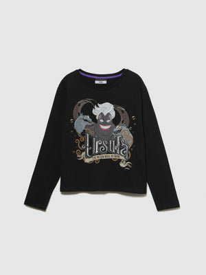 T-shirt con glitter e stampa ©Disney