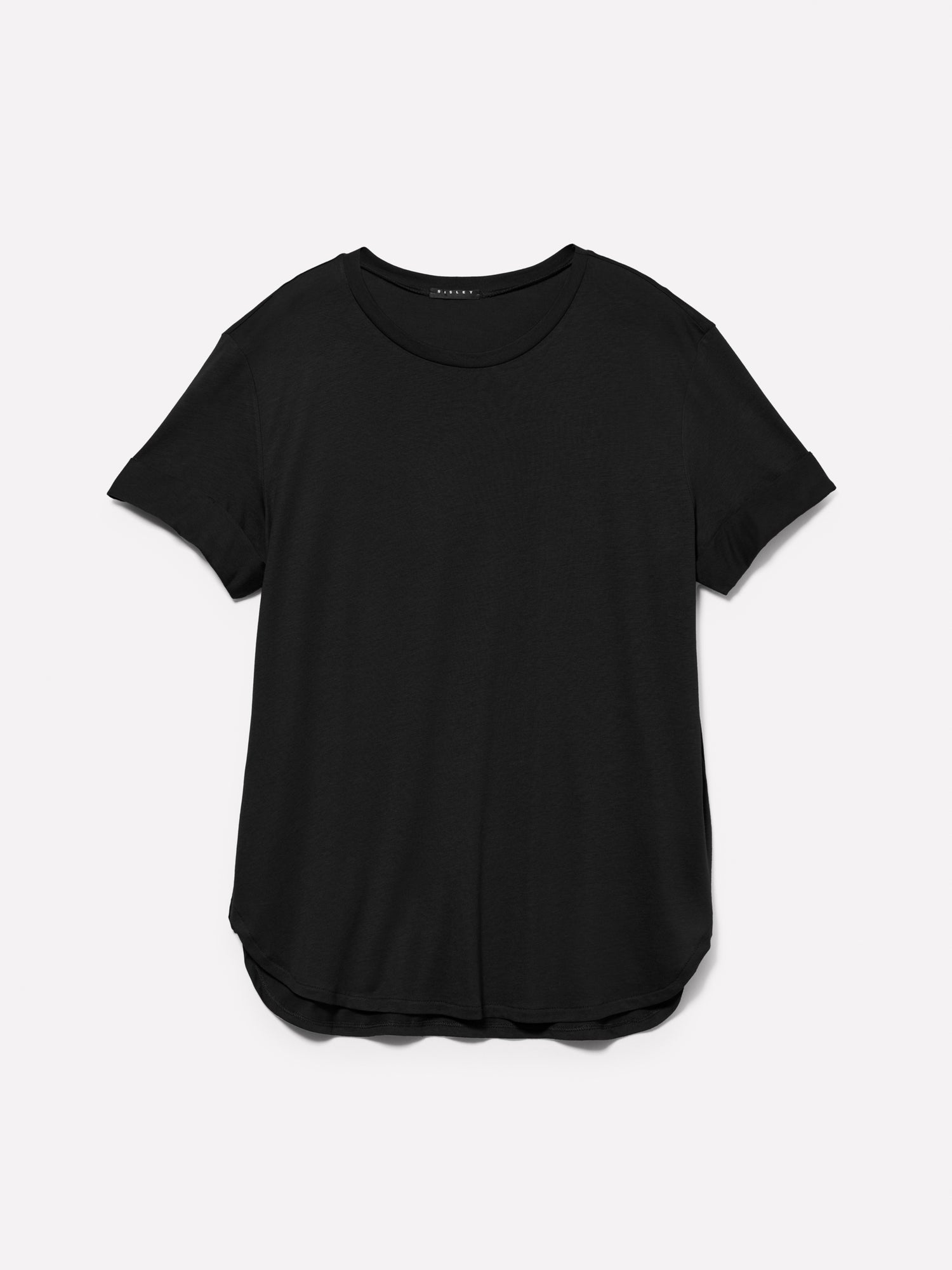 T-shirt relaxed fit da donna nero | Sisley Outlet