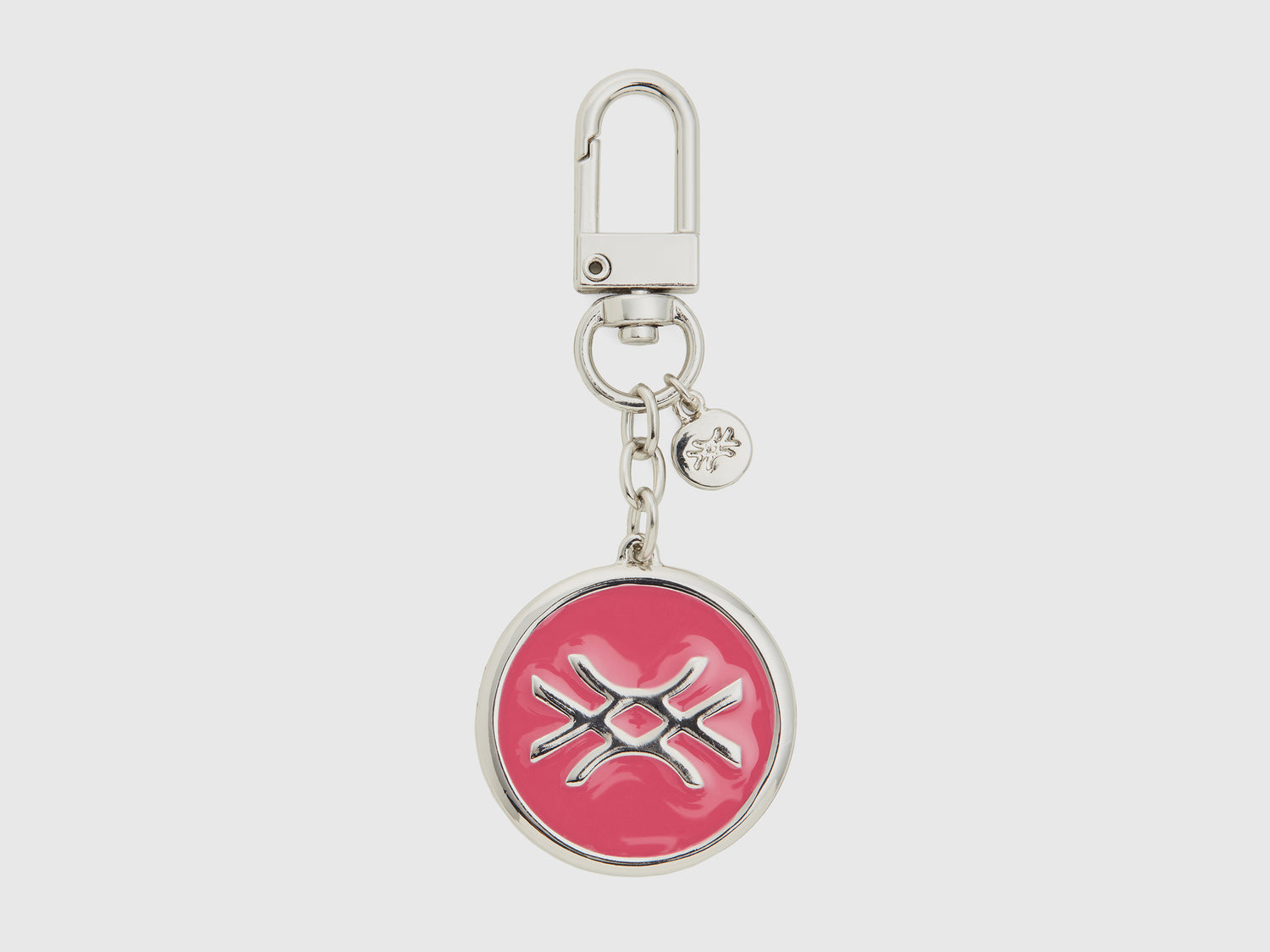 Portachiavi con pendente da donna rosa | Benetton Outlet