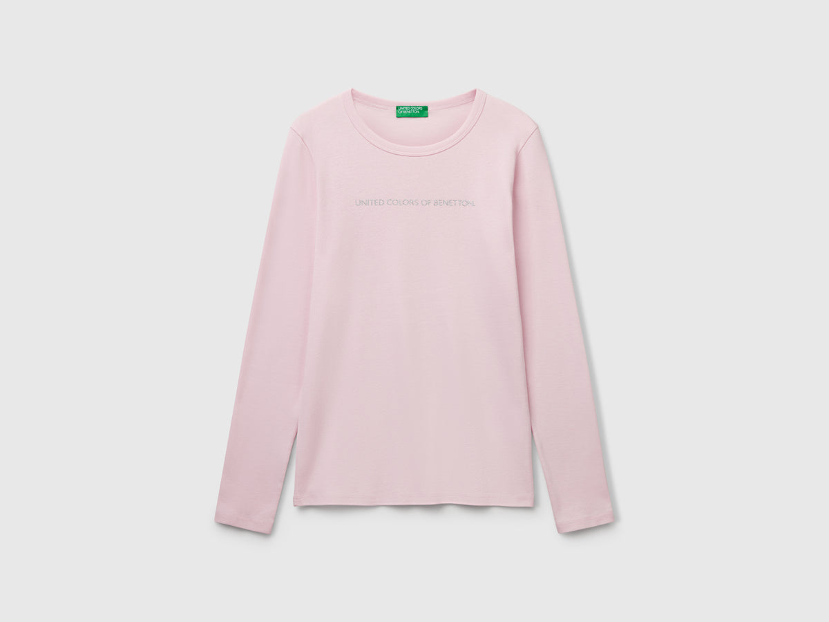 T-shirt a manica lunga 100% cotone