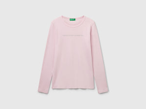 T-shirt a manica lunga 100% cotone