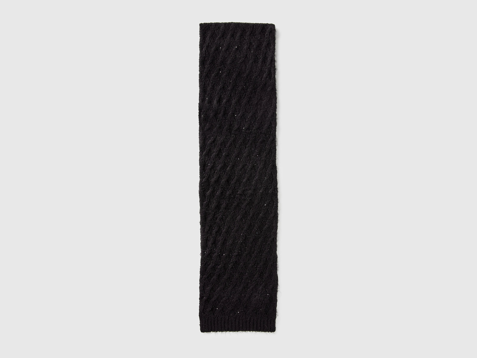 Sciarpa con lurex da bambina nero 2 | Benetton Outlet
