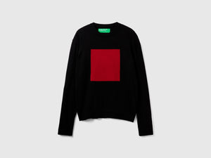Maglione con intarsio