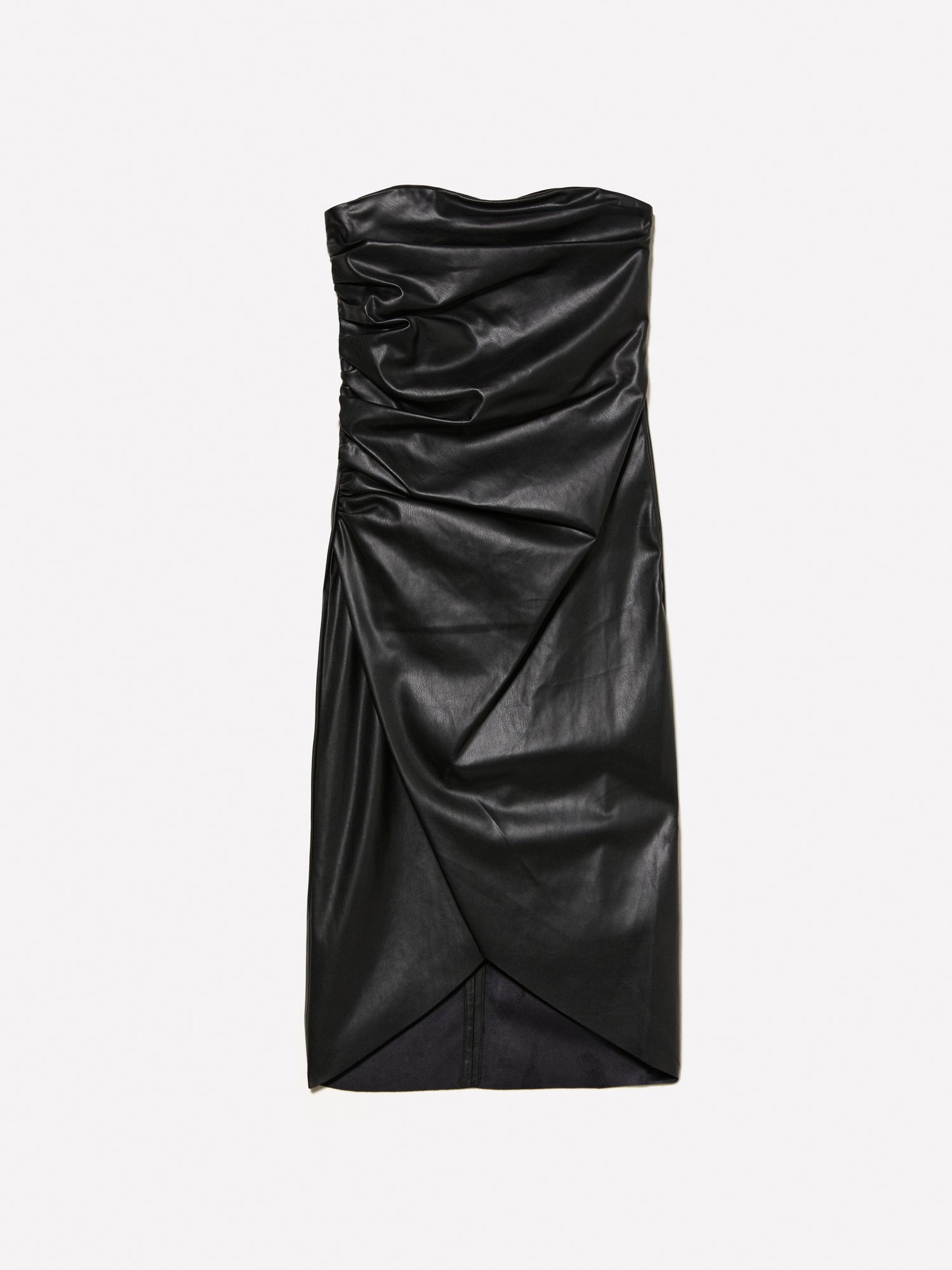 Vestito bustier con arriccio da donna nero | Sisley Outlet