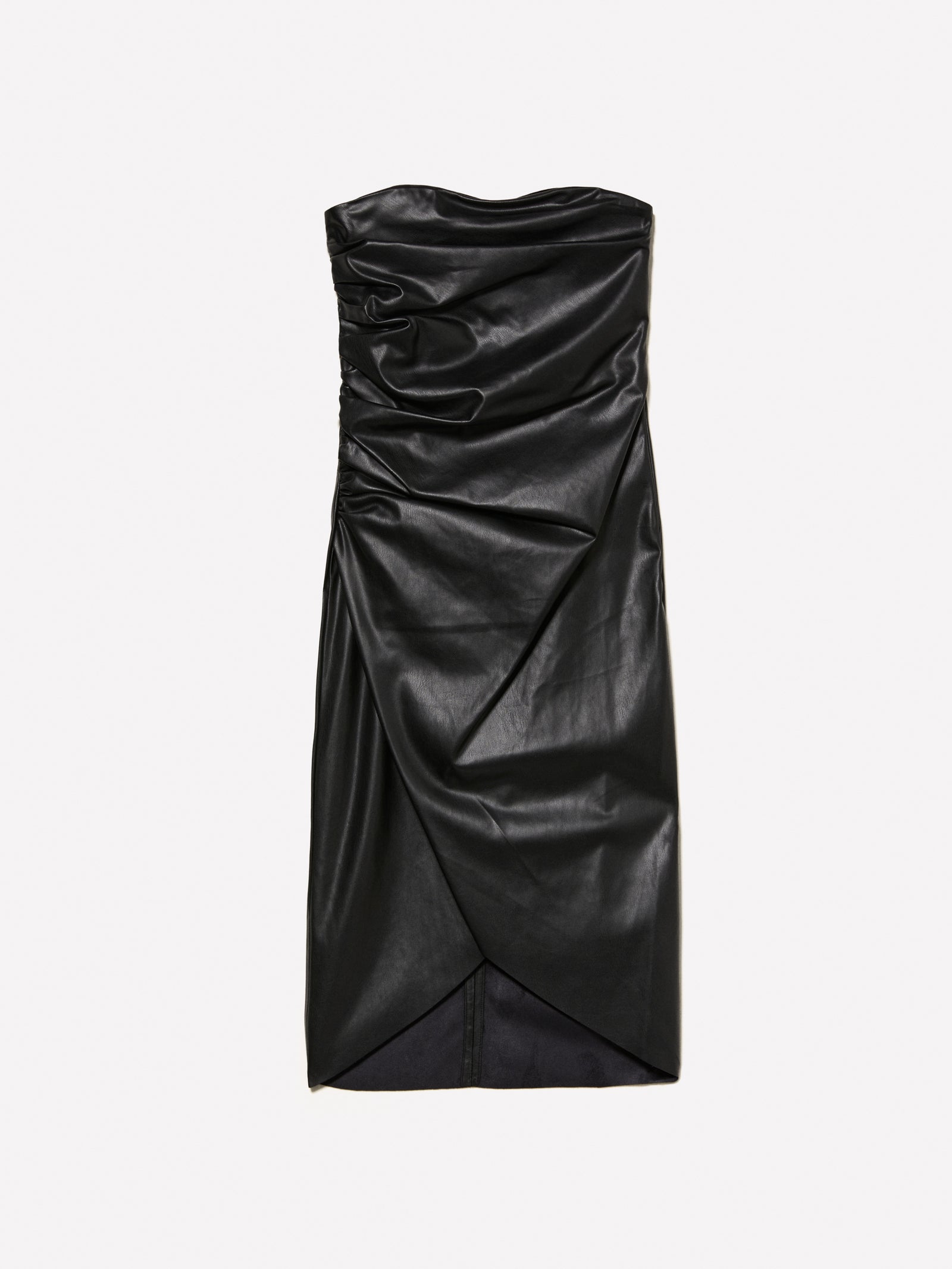 Vestito bustier con arriccio da donna nero | Sisley Outlet