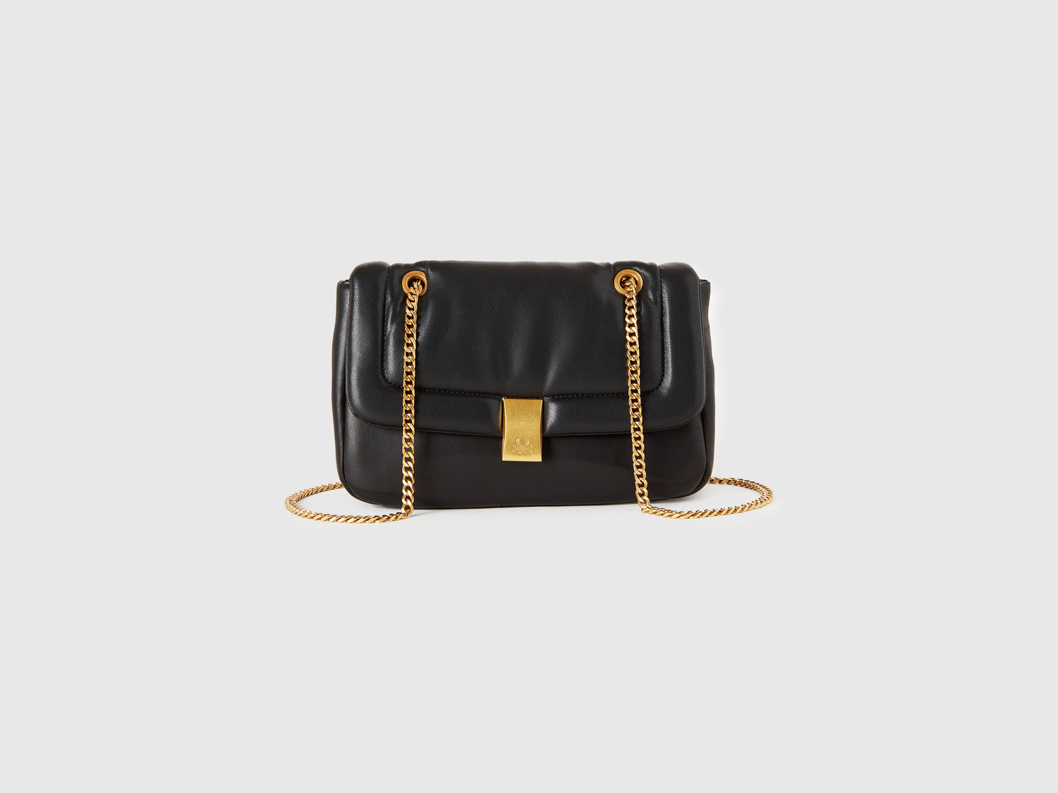 Borsa in tessuto spalmato da donna nero | Benetton Outlet