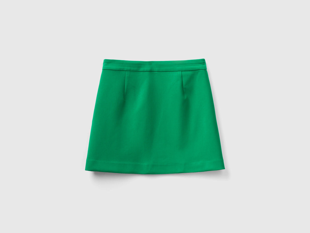 Minigonna con zip laterale