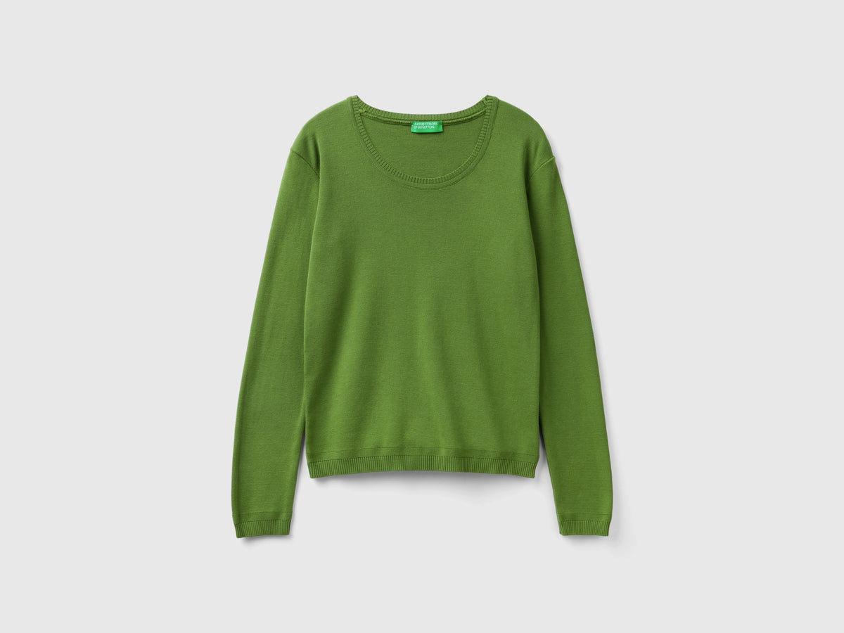 Maglia girocollo in puro cotone