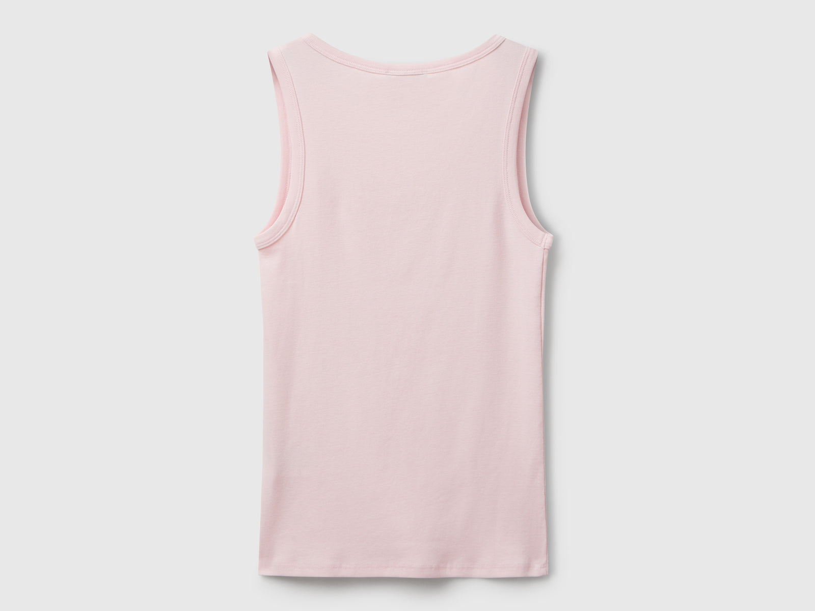 Canotta in puro cotone da donna rosa 2 | Benetton Outlet