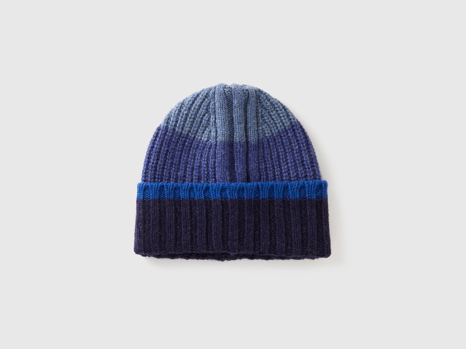 Cappello a righe in pura lana Shetland da uomo multi-color | Benetton Outlet