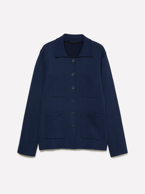 Blazer in maglia navy