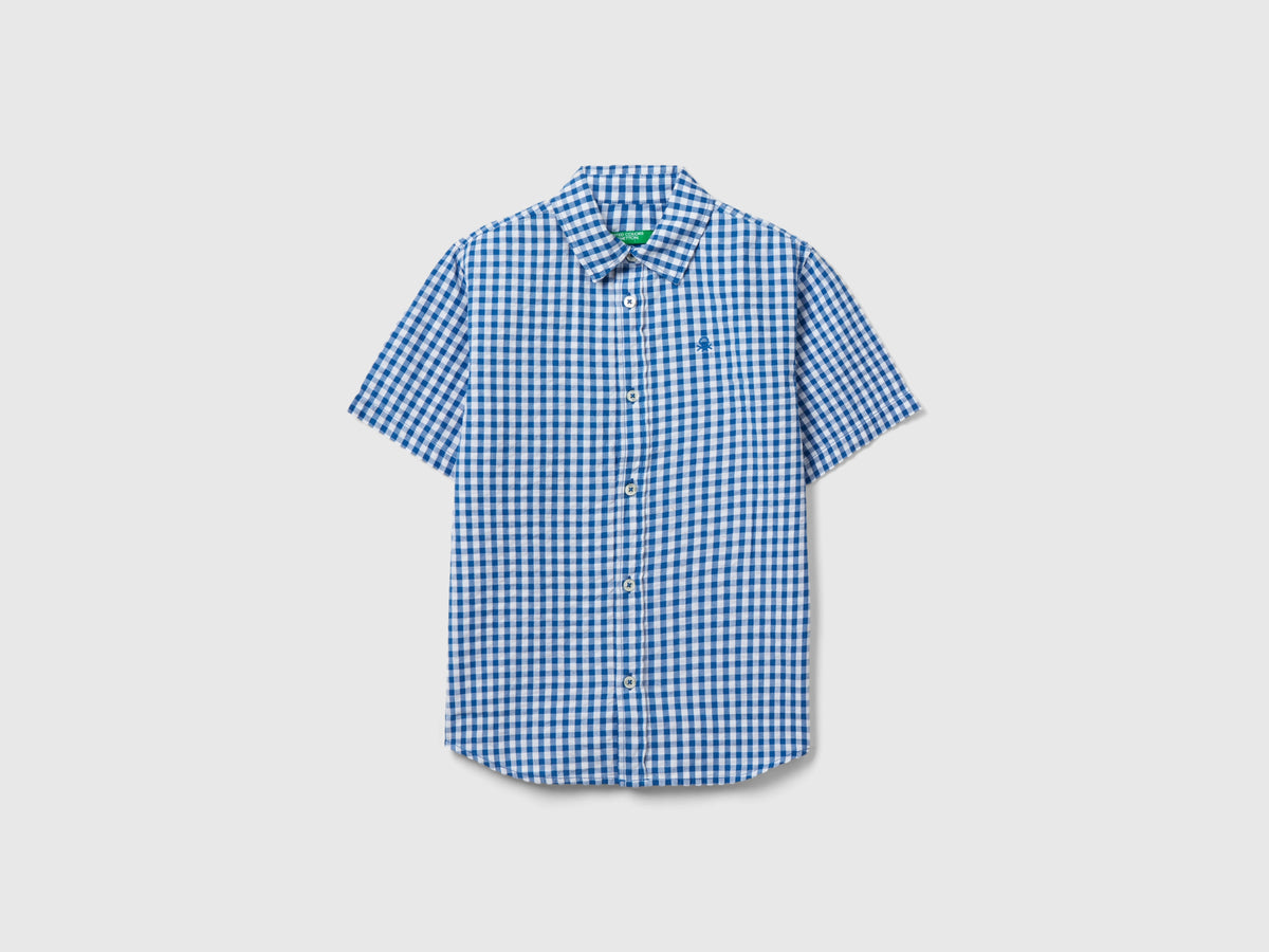 Camicia manica corta a quadretti