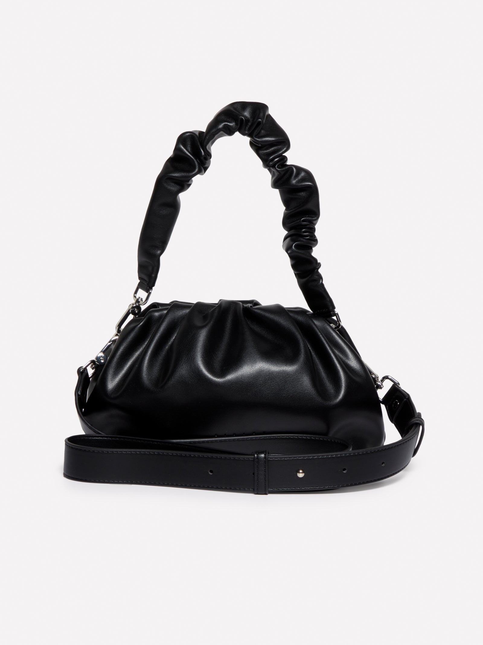 Pochette con manico arricciato da donna nero 2 | Sisley Outlet