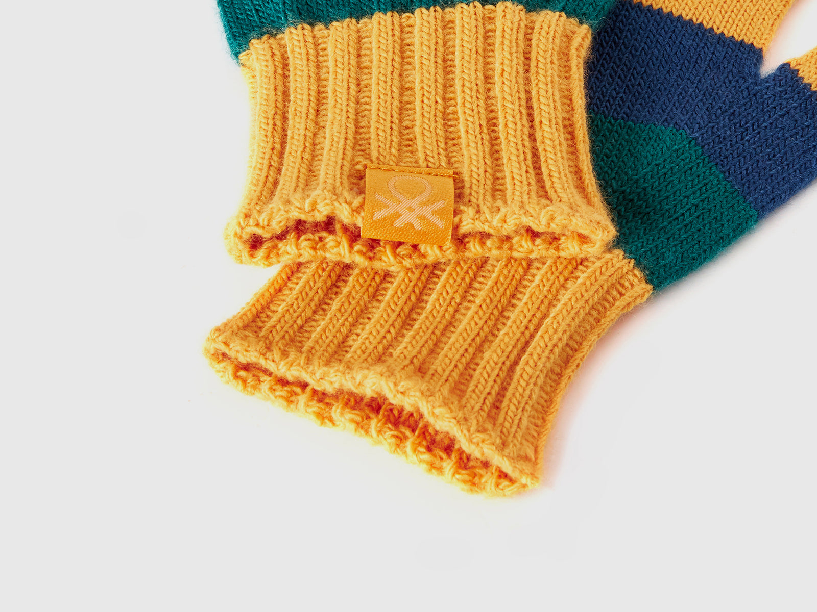 Guanti in maglia a righe da bambino multi-color 3 | Benetton Outlet