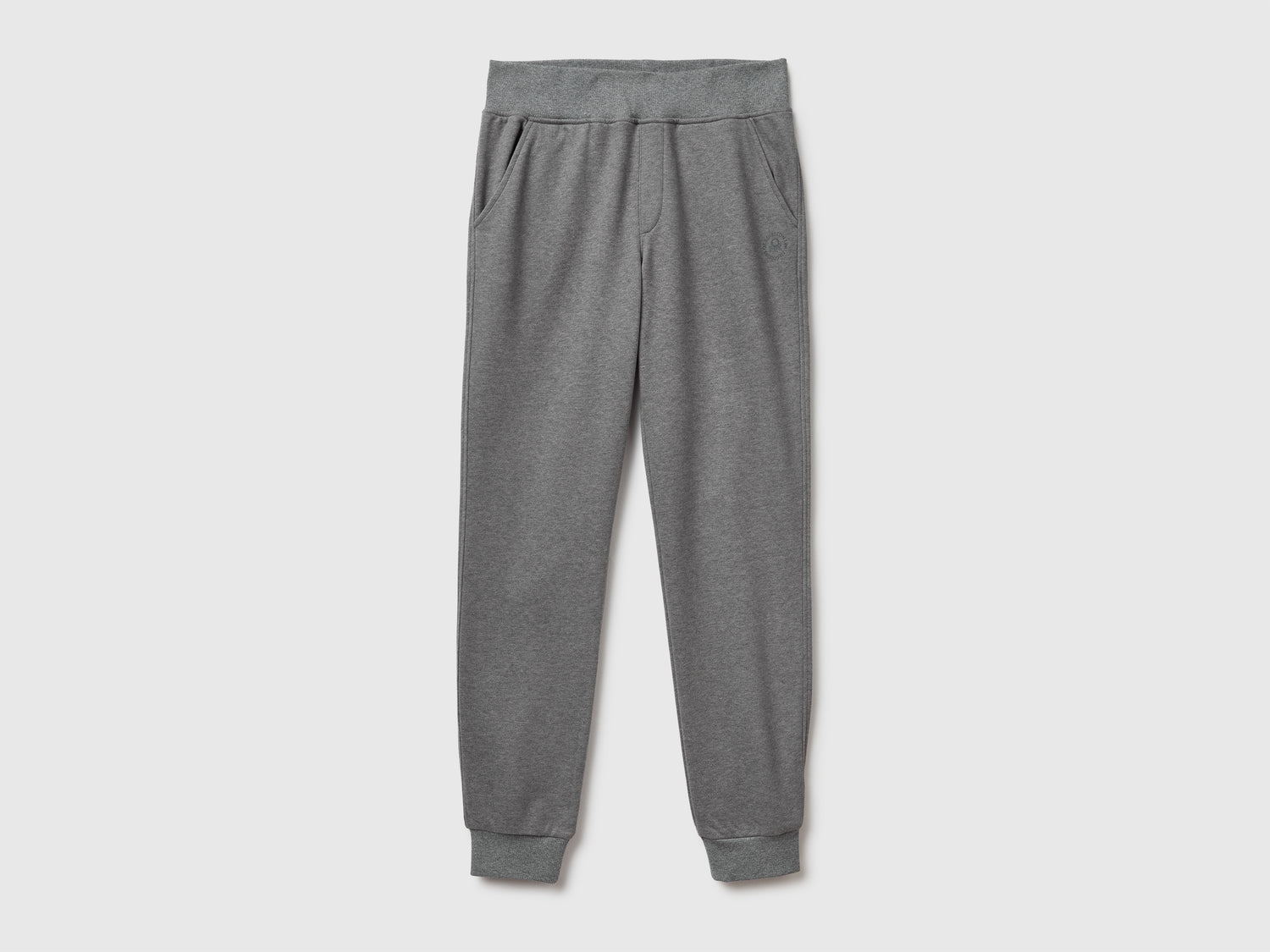 Joggers in felpa di misto cotone da donna grigio scuro | Benetton Outlet