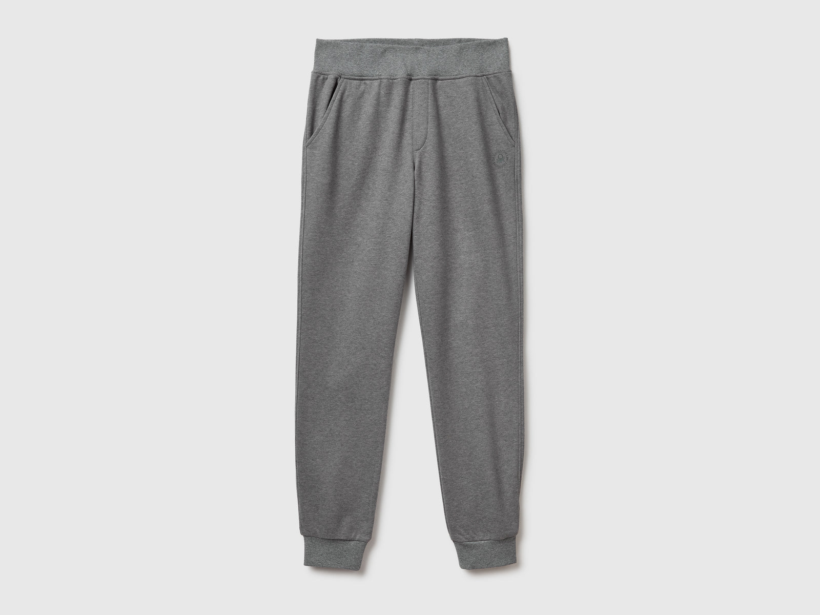 Joggers in felpa di misto cotone da donna grigio scuro | Benetton Outlet