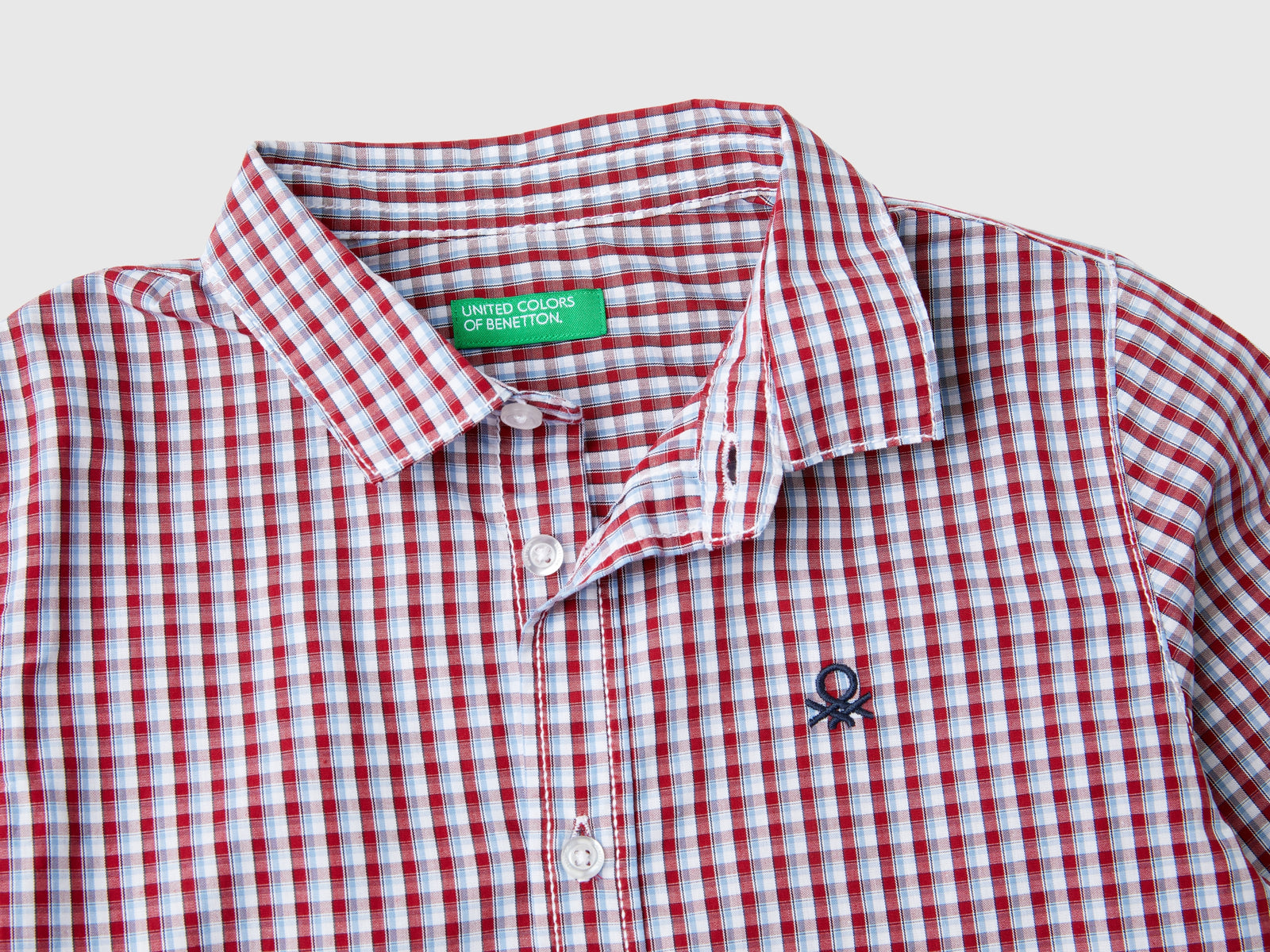 Camicia in puro cotone da bimbo multi-color 3 | Benetton Outlet