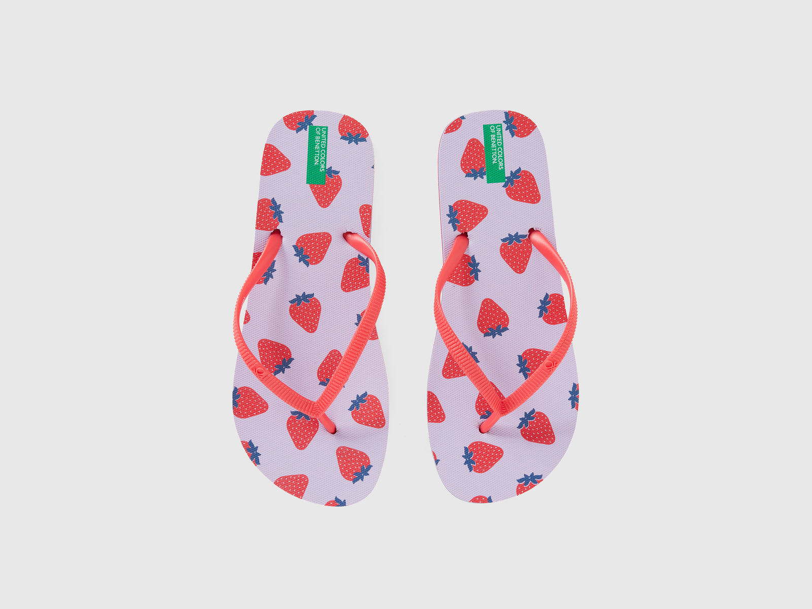 Infradito con pattern fragole da uomo lilla 4 | Benetton Outlet