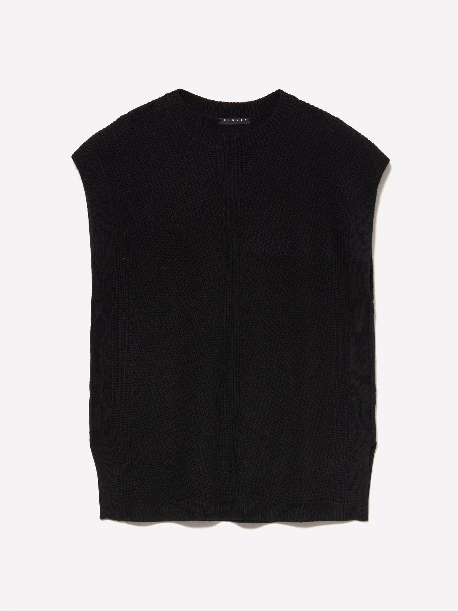 Gilet in maglia da donna nero | Sisley Outlet