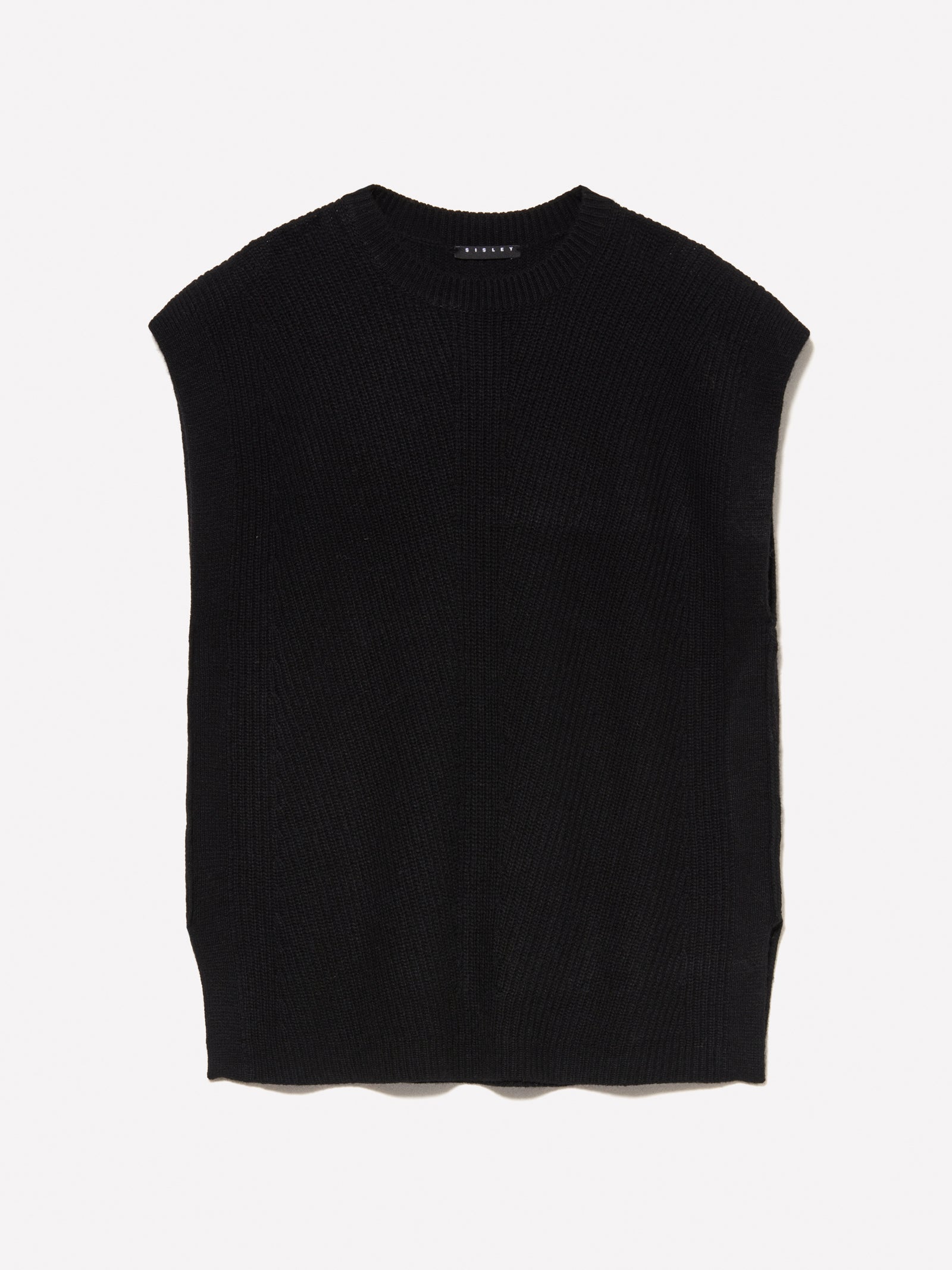 Gilet in maglia da donna nero | Sisley Outlet