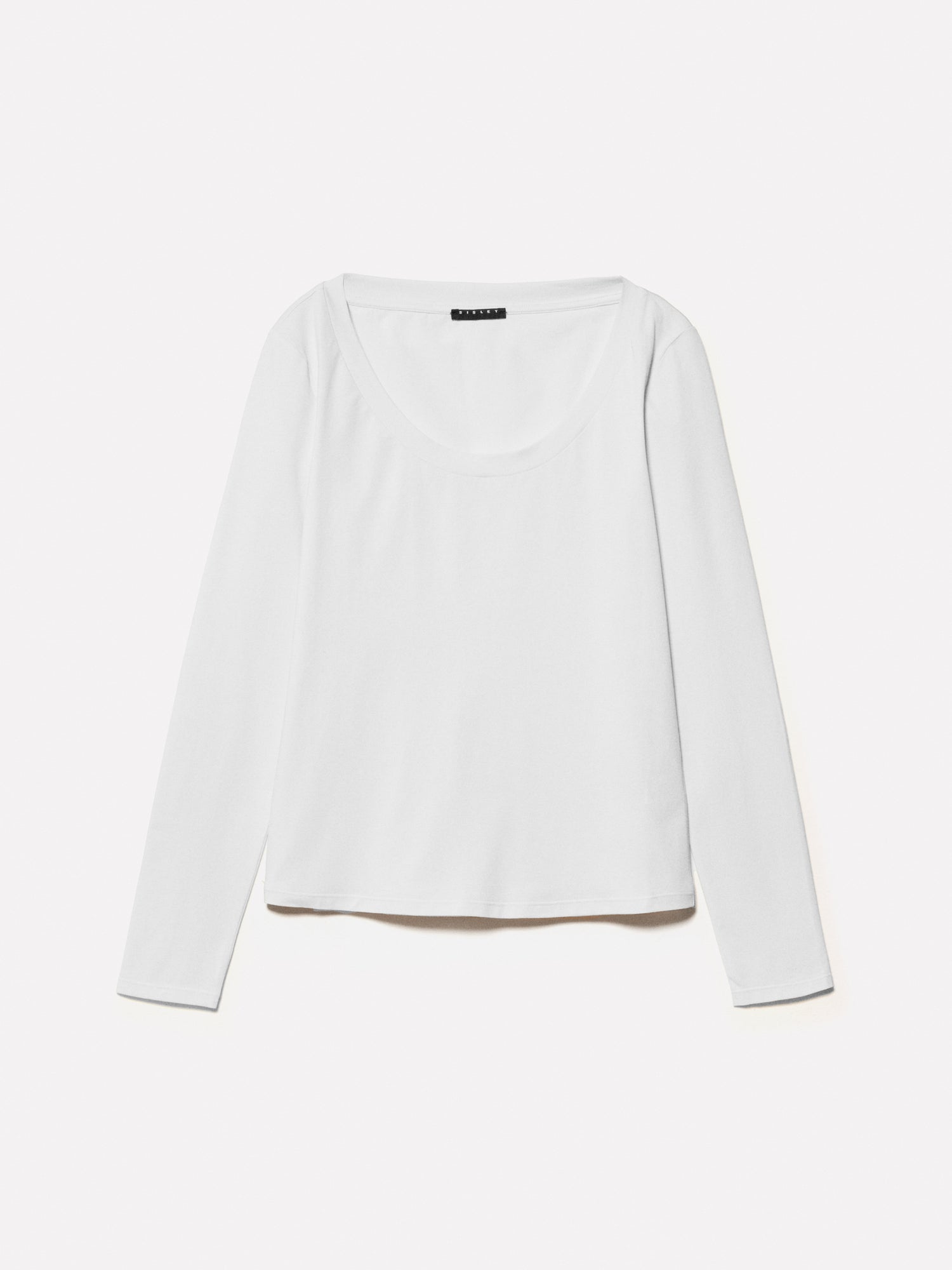 T-shirt slim fit da donna bianco panna | Sisley Outlet