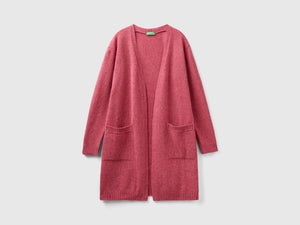 Cardigan lungo in pura lana Shetland