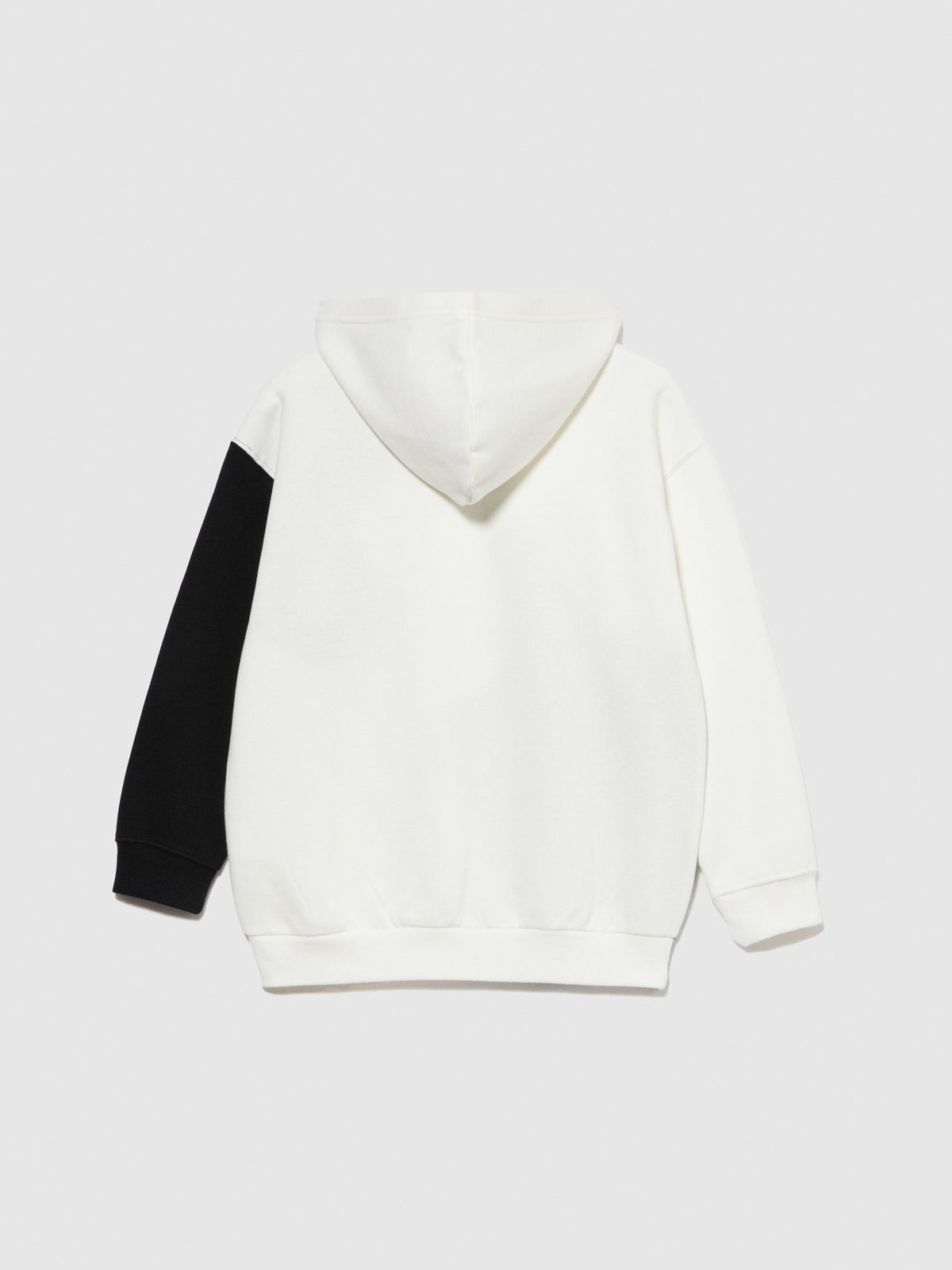 Felpa color block con stampa