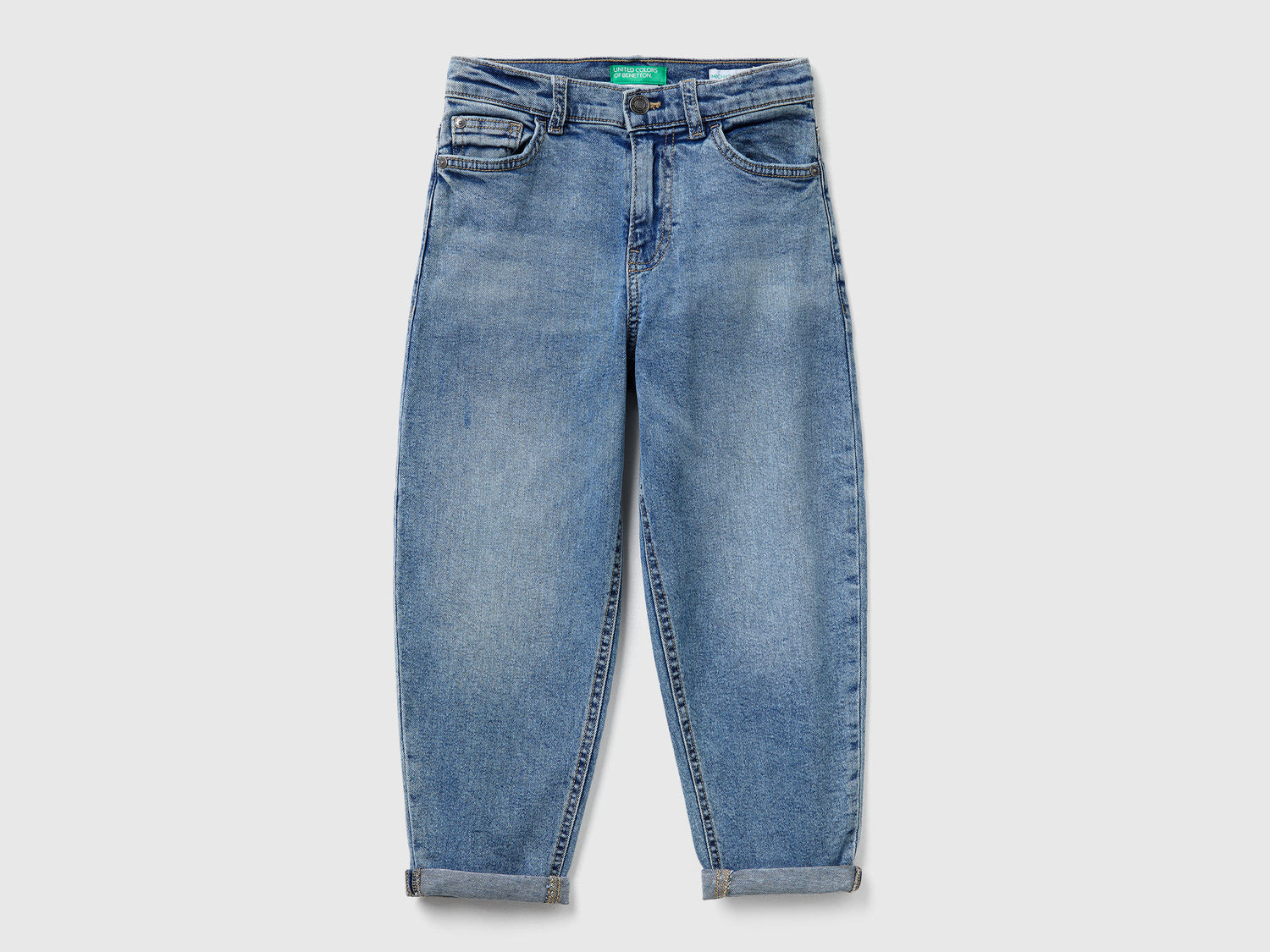Jeans balloon fit da bambino bluette | Benetton Outlet