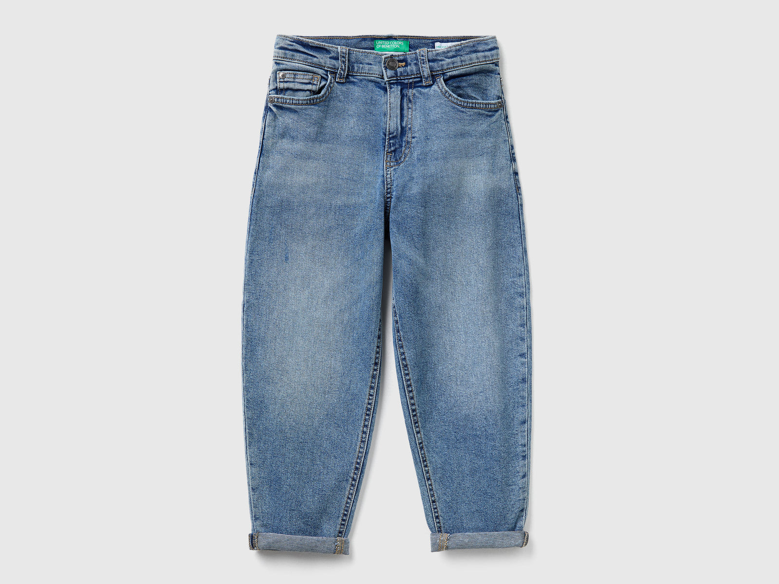 Jeans balloon fit da bambino bluette | Benetton Outlet