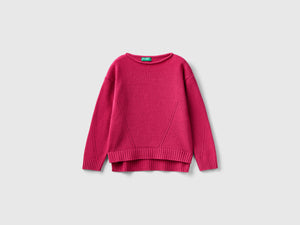 Maglia lavorata con giochi di punti