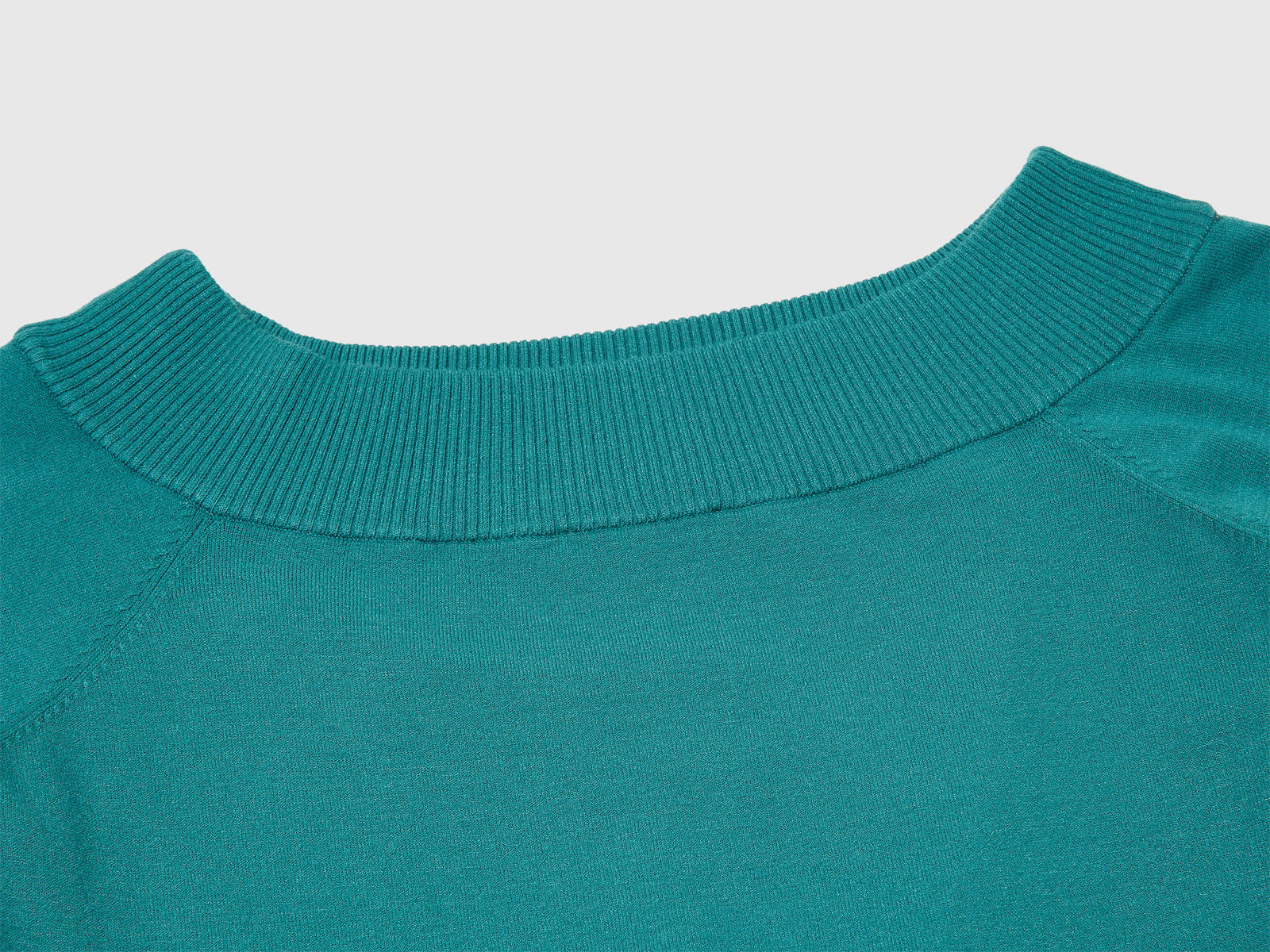 Maglia con scollo bardot da donna verde scuro 3 | Benetton Outlet