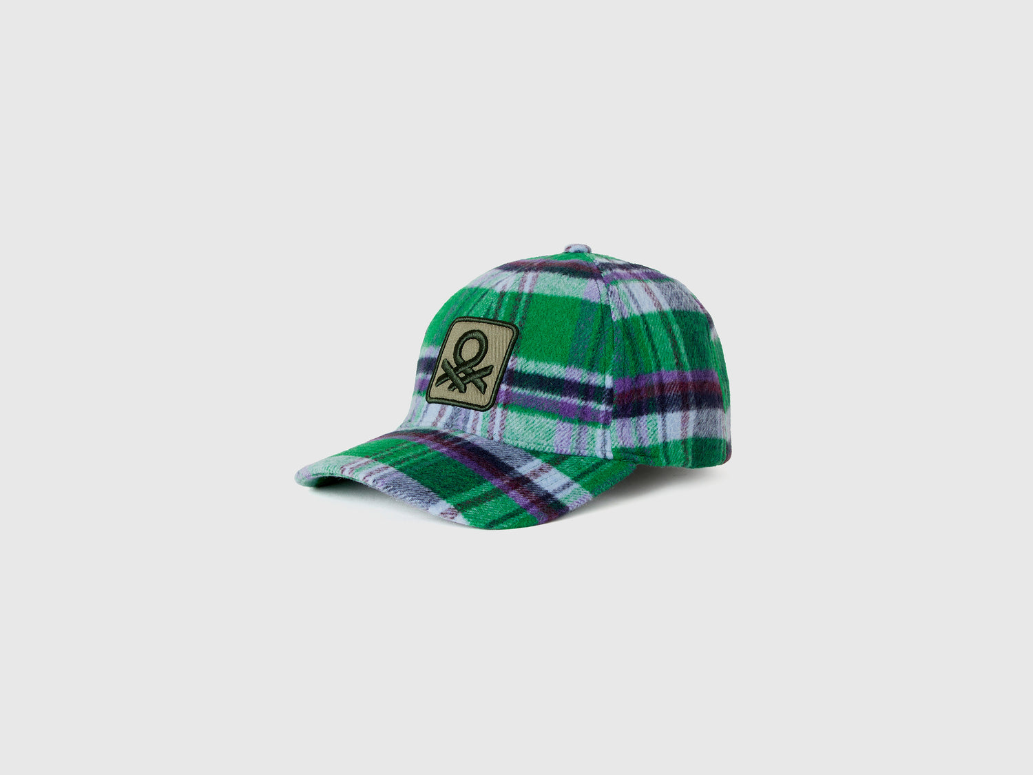 Cappellino baseball tartan da bambino multi-color | Benetton Outlet