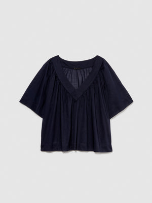 Blusa con scollo a V