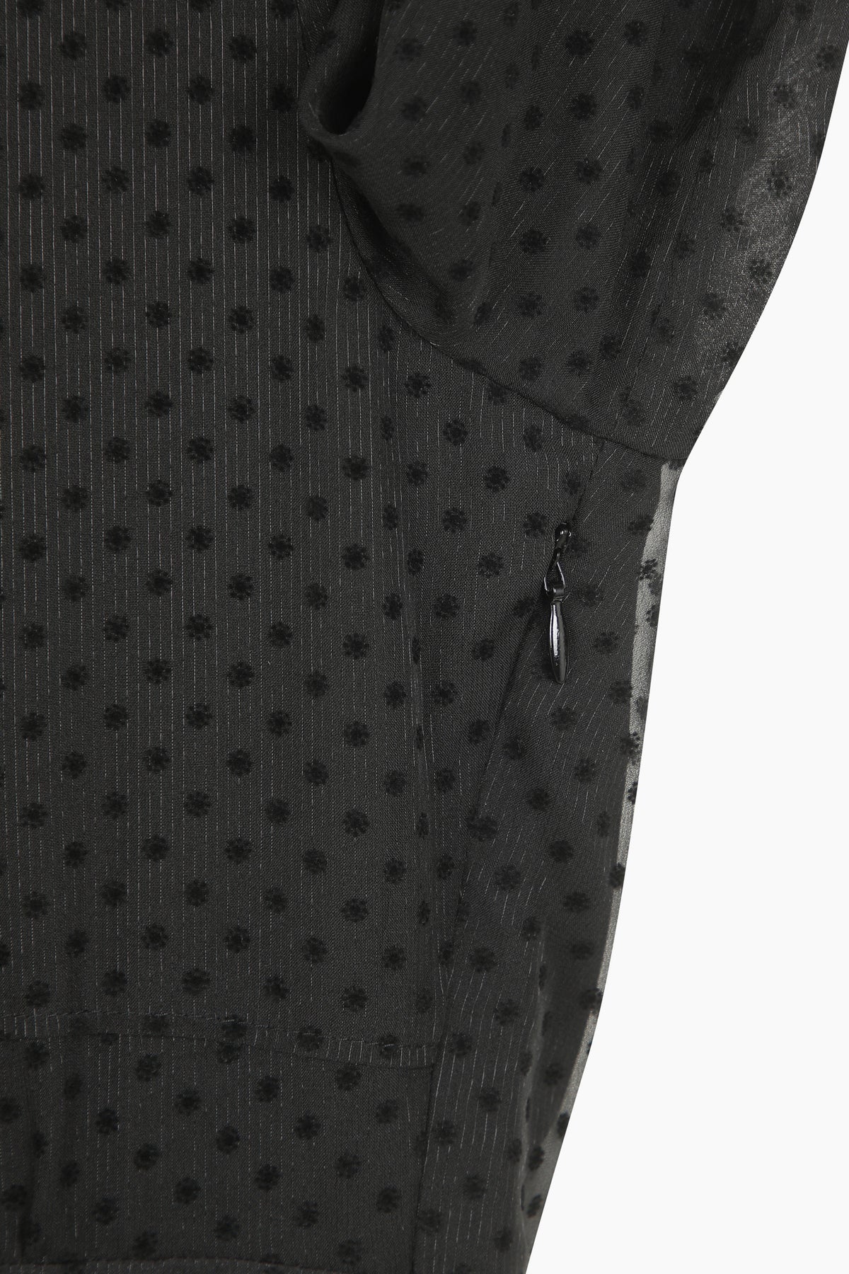 Vestito lungo micro pois