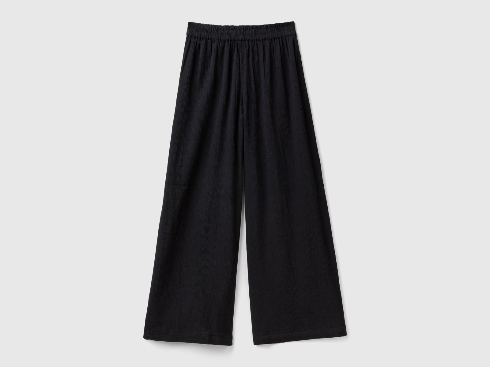 Pantaloni con gamba ampia da donna nero 2 | Benetton Outlet