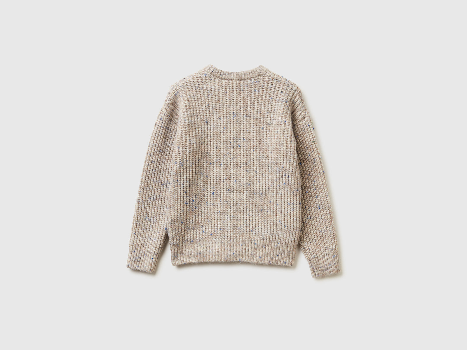 Maglia in misto lana da bambino beige 2 | Benetton Outlet